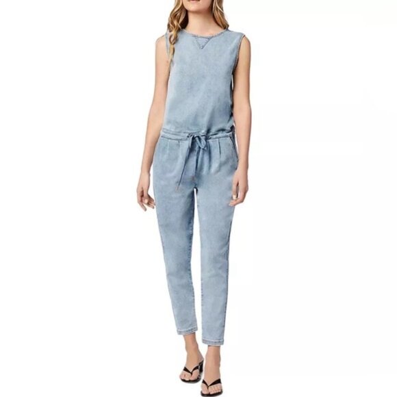NWT JOE'S Women’s The Marnie Denim French Terry‎ Jumpsuit 45GFTTTA5006 TTA SMALL - Picture 1 of 16